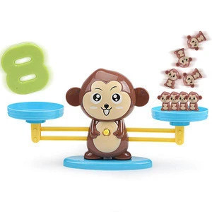 Monkey Number Balance Math Toys Educational Game Early Math Teaching Tool Counting Toy for Kids Learning