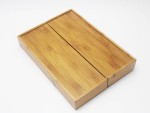 Multi-function bamboo kitchenware storage organizer expandable kitchen drawer organizer