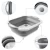Import Multi-function Plastic Silicone Dish Tub Collapsible Cutting Board eco 2-in-1 set colander strainer and bowl over the sink from China