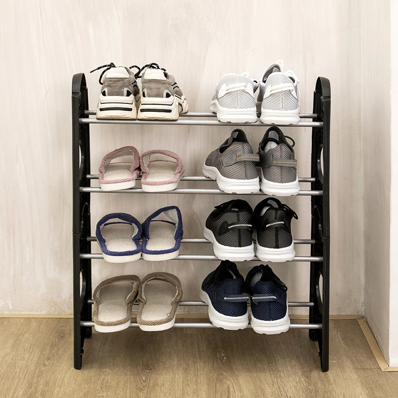 Multi-functional combination of simple shoe rack, four layers of shoe rack