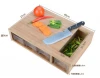 Multipurpose bamboo chopping board with drawer from fujian china