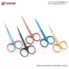 Nail Cuticle Scissor, Stainless Steel To Trim Nails & Eyebrows, Hair Eyelashes Curved Sharp Blade