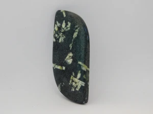 Natural Best Selling Chinese Writing Gemstone Black White Color Gemstone Cabochon  Best Chinese Writing Stone