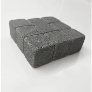 natural black granite whisky stone