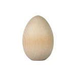 Natural Unpainted Wooden Rounded Eggs For Easter Crafts and Displays