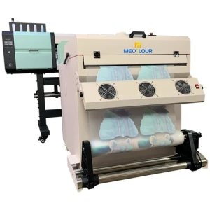New 2 I3200 PrintHead High Speed Heat Transfer T-shirt Printing Machine PET Film DTF Printer 60cm
