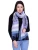 Import New Arrival BOIL WOOL EMBROIDERED CORNFLOWER BLUE  Scarf / Shawl / Stole from India