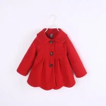 new arrival children winter coat wholesale price warm long wave design kids winter coat