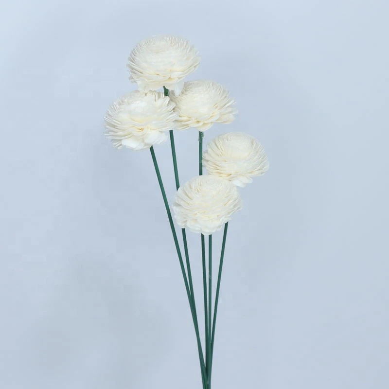 New Arrival Handmade Flower Diffuser Small Decorative Artificial Foam Small Sola Flowers Decoration Home Decor for All Party 20g
