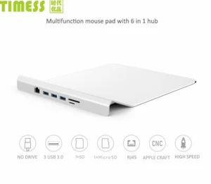 New arrives Multifunction mouse pad  mats pads with USB hub gaming pad for MacBook and other USB-c notebooks