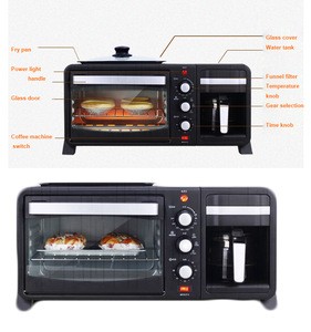 New  automatic breakfast machine Coffee Maker Frying Pan Bread Toaster