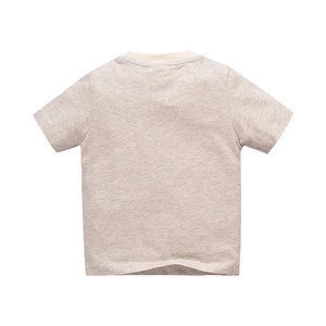 New Boys Fashion Cartoon T-shirts Kids Round Neck Wholesale Polo Shirts