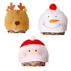 New Cartoon Doll Christmas Hats Children Adult Dress Up Hat Xmas Decoration Supplies