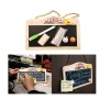 New design creative wall decor concise style eco-friendly druable smooth blackboard toy wood