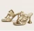 Import New Design Fashion Latin Ballroon Dance Shoes Wholesale High Heel Shoes Women Sandals ,ankle High (5cm-8cm) Thin Heels Pu CN;GUA from China