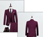 New Design Men's Suits Luxury Brand Suit 3 Pieces Set
