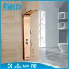New design shower panel with bath & shower function gold color