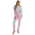 Import New fashion casual long-sleeved lace-up trousers home pajamas   silk pajamas womens pajamas from China