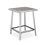 Import New Poly Wood Light Weight Aluminum Pub Stool Armless High Bar Chair from China