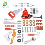 new preschool educational toys baby pretend play woodworking benches plastic cutting drill tools