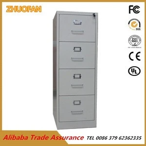 New Product Fireproof Vertical 4 Drawer Document Storage File Cabinet for Office Equipment