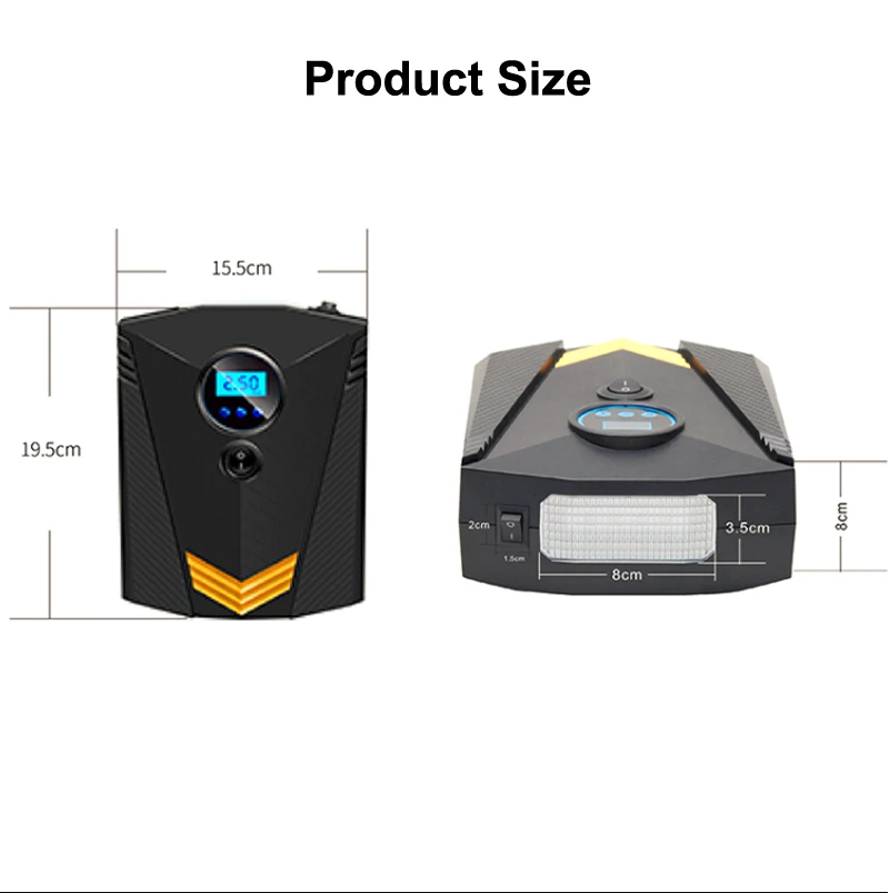 New Promotion factory price air compressor 12v tyre inflators digital tyre inflator automatic