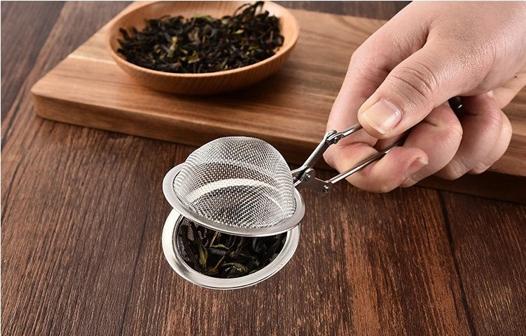 New Stainless Steel Round Wire Mesh Tea Strainer/Infuser with Handle