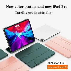 New style Ipad case tablet sleeve magnetic adsorption back cover case for ipad 11inch 12.9inch 2020