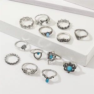 New Style Women Accessories Fashion Simple Ring Sets 13-pieces Joint Ring