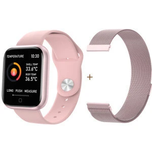 New T80s Smart Watch Men Women Body Temperature Heart Rate Sensor Sport Blood Pressure Smart Bracelet