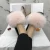 Import New Trend 2021 Fashion Beautiful Color Luxury Leather Fur Slippers Fox Fur Slippers Fur Slide Slippers from China