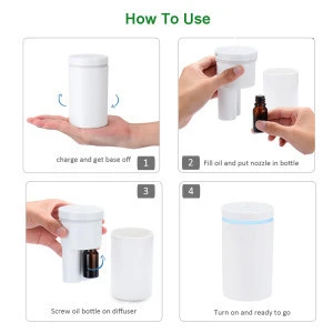 New Vision Smart Cordless Waterless Aroma Oil Nebulizer Diffuser