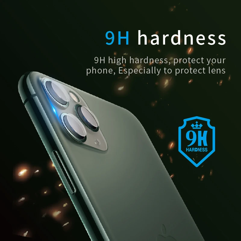 Newest 9H Full Glass Mobile Phone Tempered Glass Camera Screen Protector for Iphone 11 Pro Camera Lens Protectors