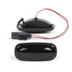 Newest Products 2 smoked black dynamic led side marker lights repeaters for land rover discovery 2 Freelander 1