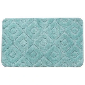 non slip  water absorbent plush shaggy bath carpet  comfortable microfiber bath mats