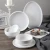 Import Nordic Style Ceramic Dinner Set Plate Wedding Board Matte White Ceramic Tableware from China