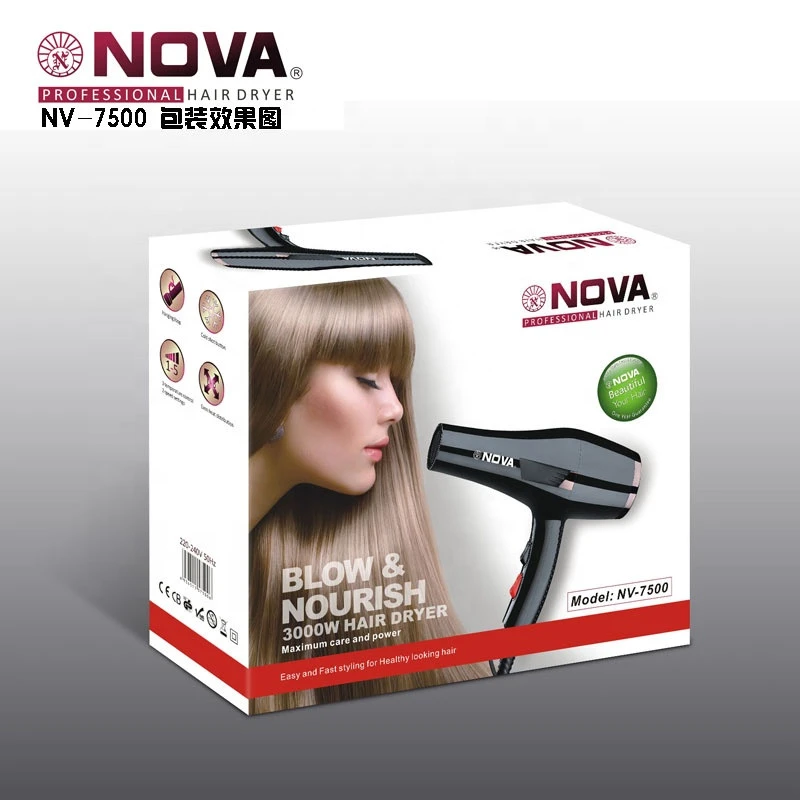 NOVA New Product Blow Dryer Heat Settings 3000W Professional Salon Electric Hair Dryer