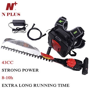 Nplus hot sale 8h running time electric grass trimmer with 43cc gas hedge trimmer power