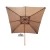 Import OEM custom outdoor parasol heavy duty 3 x4 wood garden umbrella from China