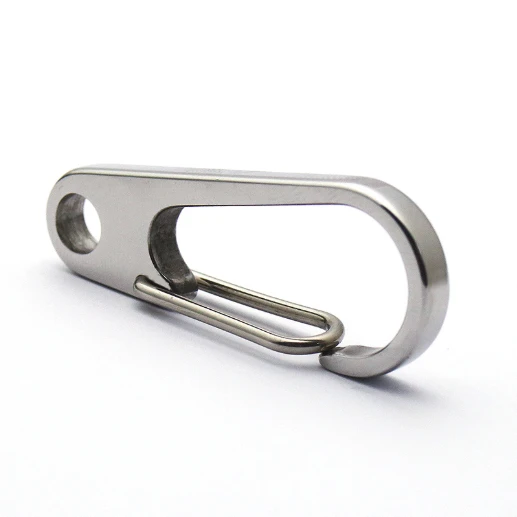 OEM Hardware Keychain Accessories Clasp 304 Stainless Steel Snap Hook Keychain
