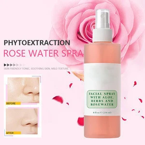 OEM ODM Private Label Moisturizing Anti-aging Facial Mist Spray Natural Organic Pure Rose Extract Rose Water