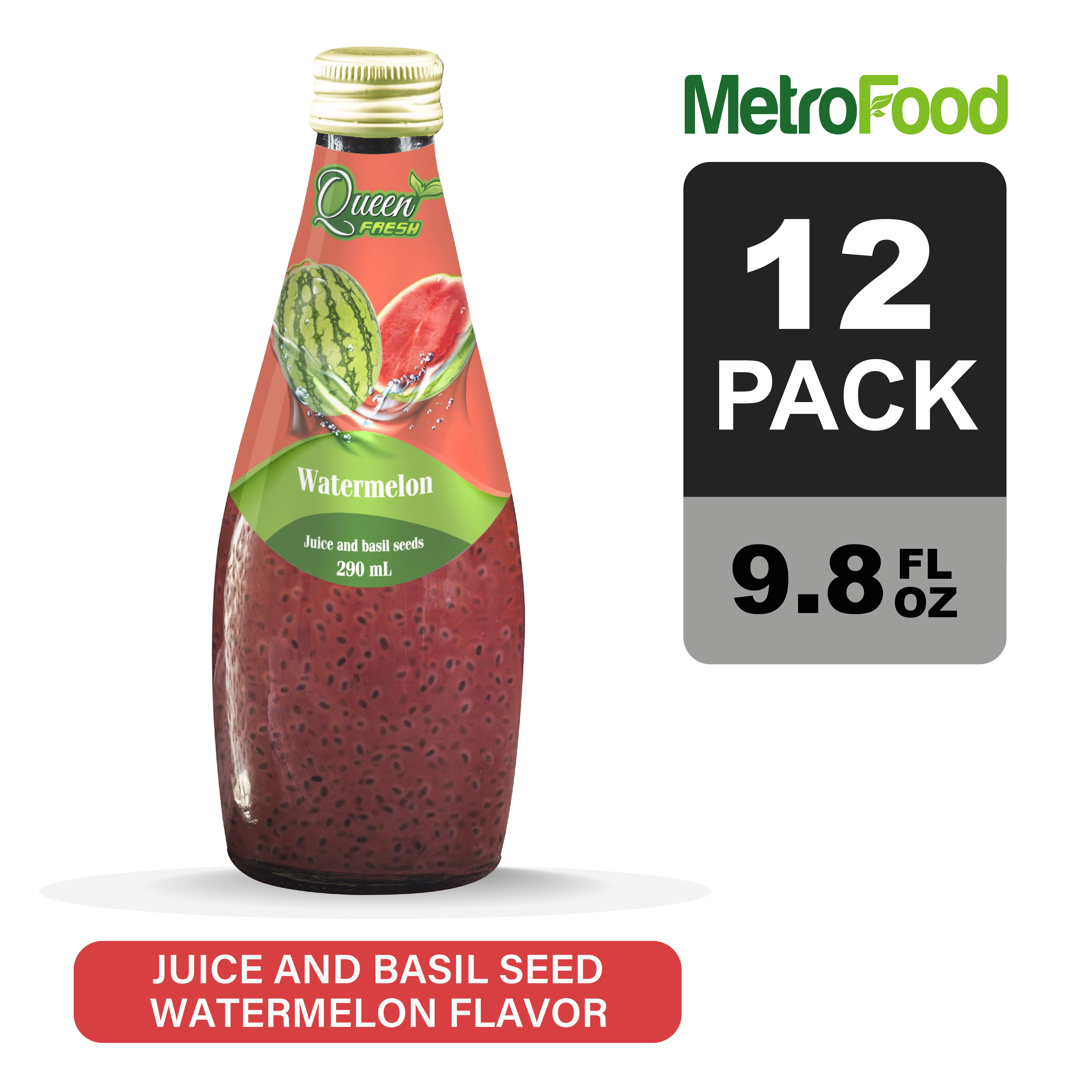 OEM/ODM/Private Label - 290ml High Quality Basil Seed Drink from Vietnam - Watermelon Flavor