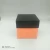 Orange Plastic Storage Box Plastic Folding Box with Black Cover