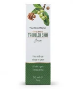Organic Face Serum For Troubled And Oily Skin | Private Label | Wholesale | Bulk | Made In EU