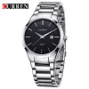 original curren 8106 luxury full stainless steel wristwatch gents fashion calendar feature men business quartz watches for men