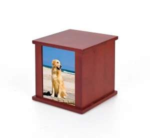 OSB006  Photo wood pet urna for ashes cremation urn for pet