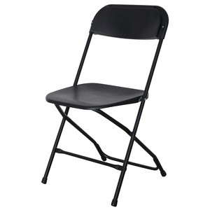 outdoor garden folding plastic chair  with metal frame