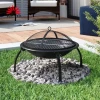 Outdoor Heating Fire Pit Camping Steel Portable  Fire Pit With Cooking Grill