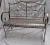 Import Outdoor Patio Chair Garden Park Bench Metal antique garden bench with Decorative Cast Iron Backrest from China