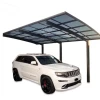 Outdoor roof car garage port shade net diy part soleil auvent exterieur aluminium frame polycarbonate sheet carport